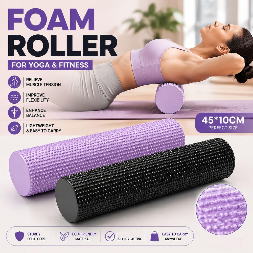 Yoga Fitness Massage - Fitness Massage Foam Roller Camouflage Solid