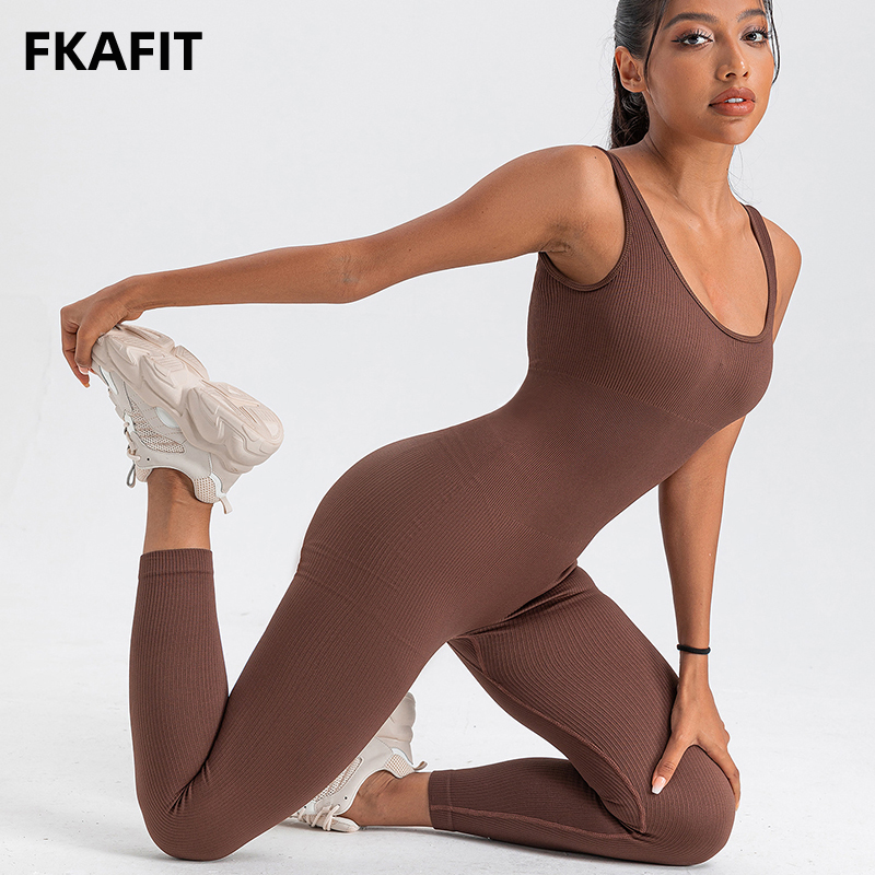 Yoga Fitness Fit Club - Dames Rompertjes Lange Mouwen Skinny Bodycon