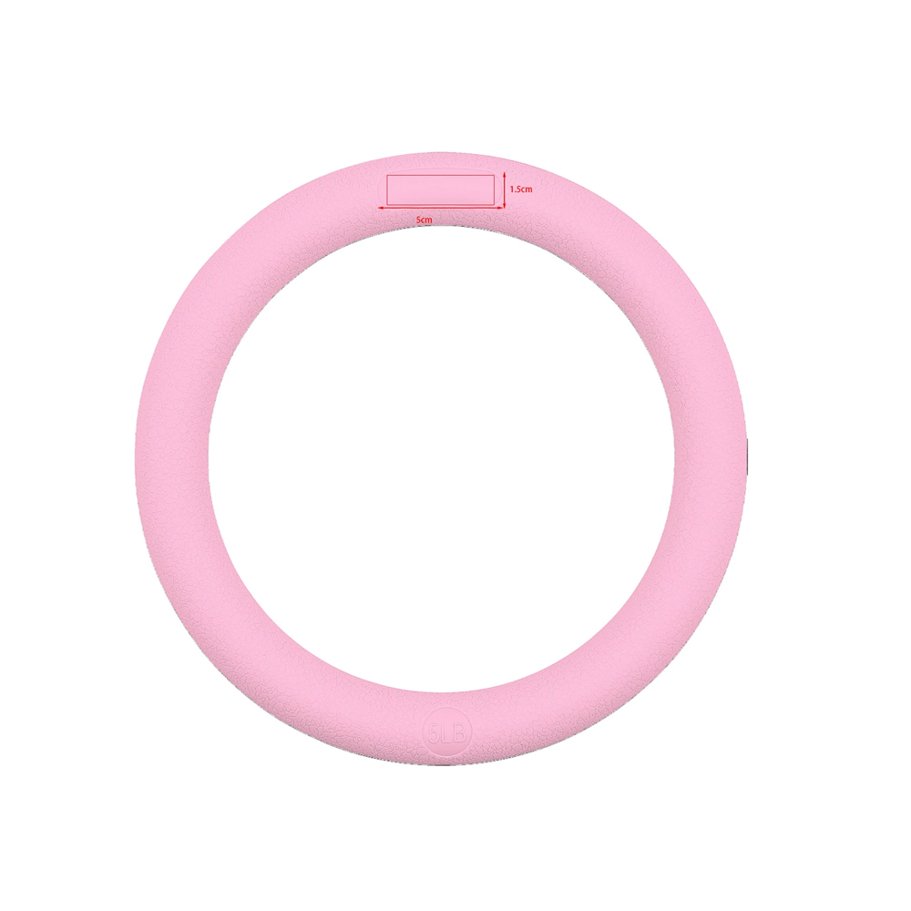 Yoga Fitness Ring - Gepatroneerde ronde ijzeren yogagewichtring met getextureerde