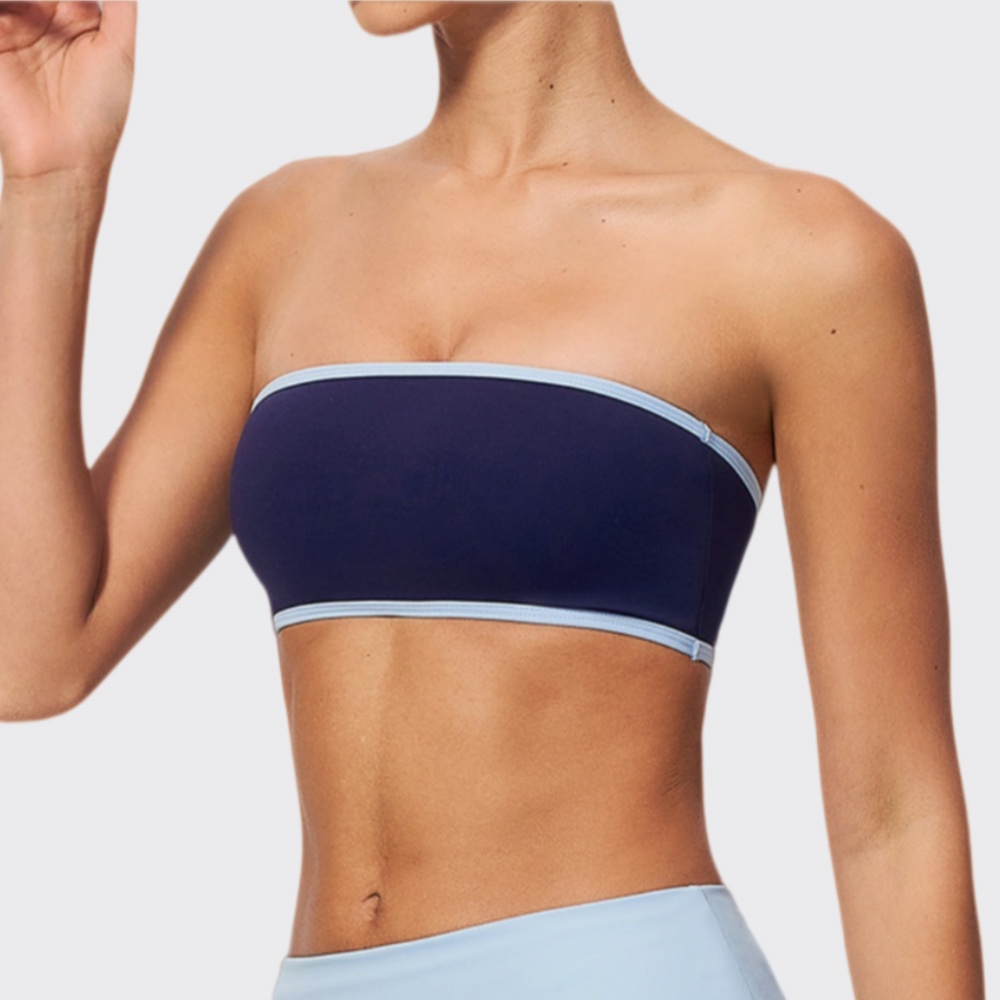 J-Yoga Fitness - Damesondergoed Yoga-bh Ademende strapless sportbeha Fitness-top