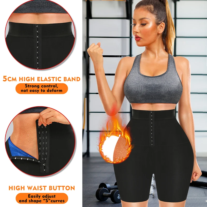 Waist Trainer Women - Zweetsaunabroek Body Shaper Shorts Gewichtsverlies Afslanken