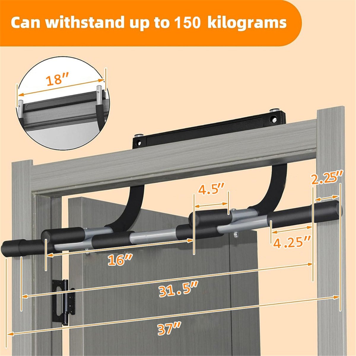 ABST Wandmontage Pull-up Bar - - Pull Up Bar Doorframe recensie en prijs