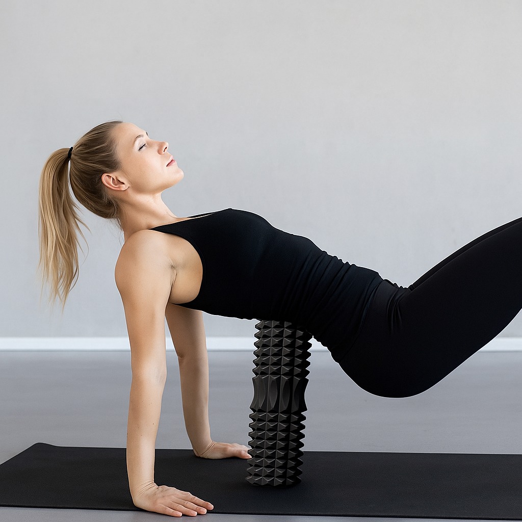 EVA Foam Fitness Rugroller Tri - Yoga Fitness Massage recensie en prijs