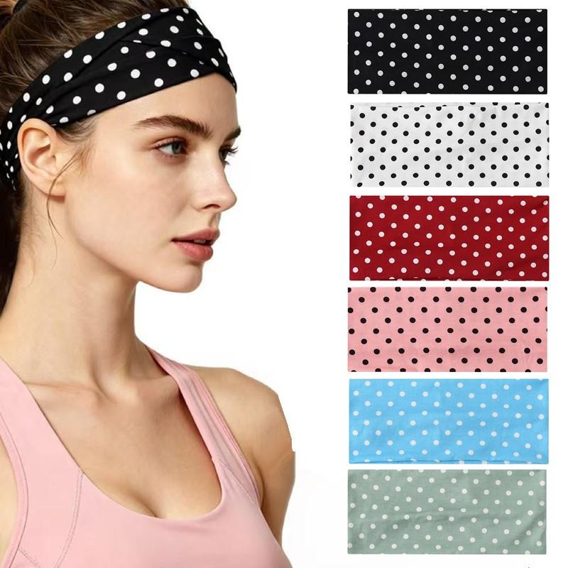 Polka Dot Yoga elastische hoof - J-Yoga Fitness recensie en prijs