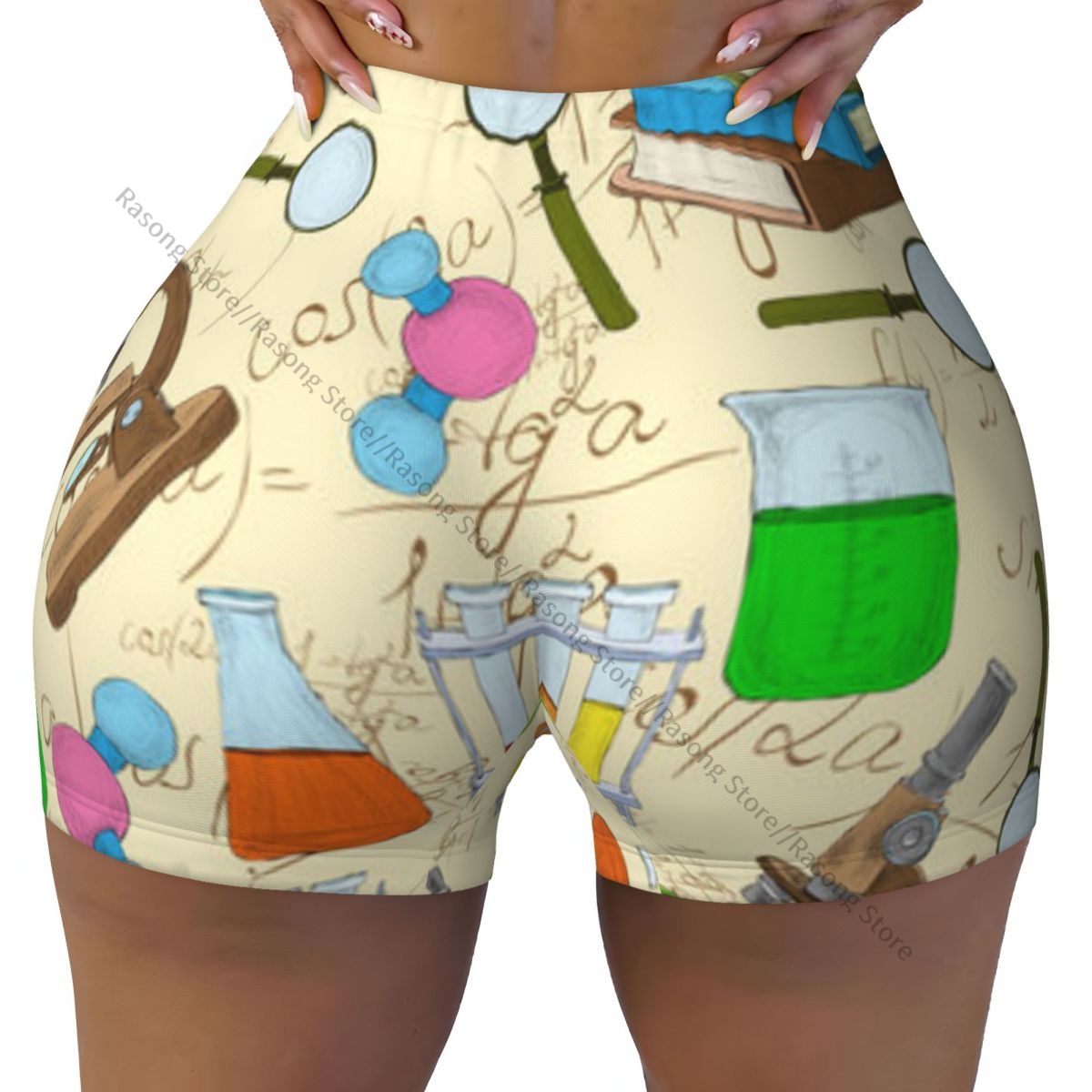Yogashorts voor dames Kleurrij - Yoga Fitness Drawing recensie en prijs