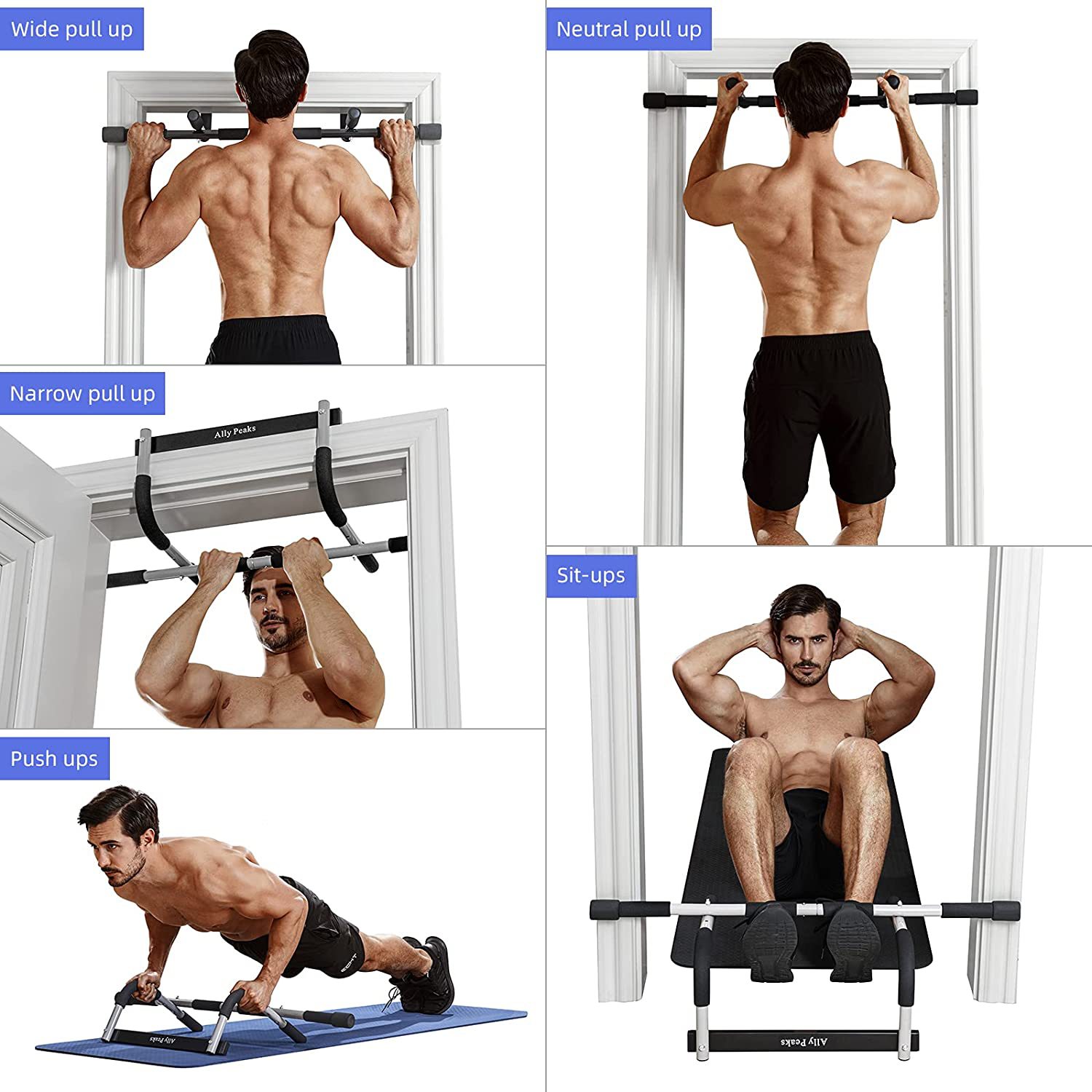 Indoor fitnessapparatuur deurf - Pull Up Bar Doorframe recensie en prijs