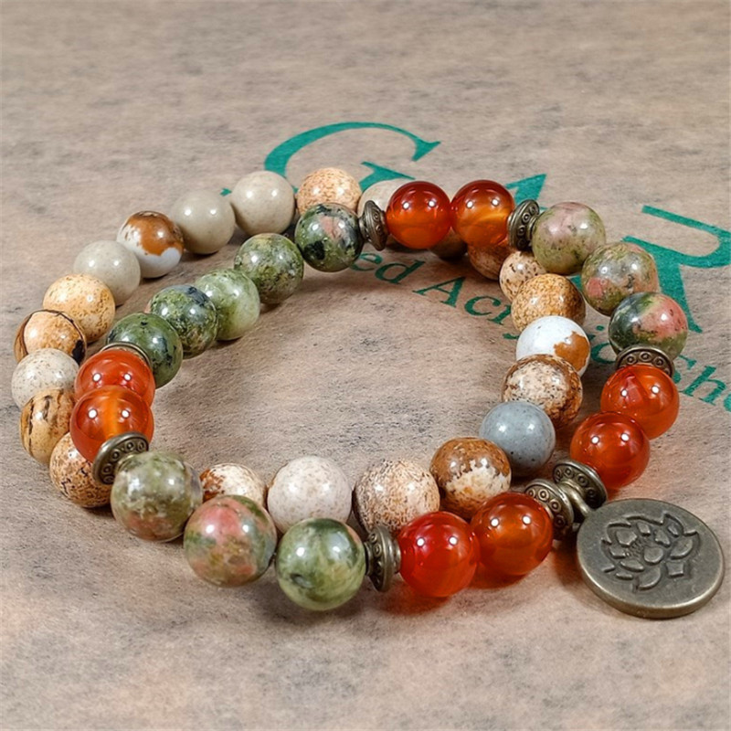 Charm Stone Pols Mala Healing  - J-Yoga Fitness recensie en prijs