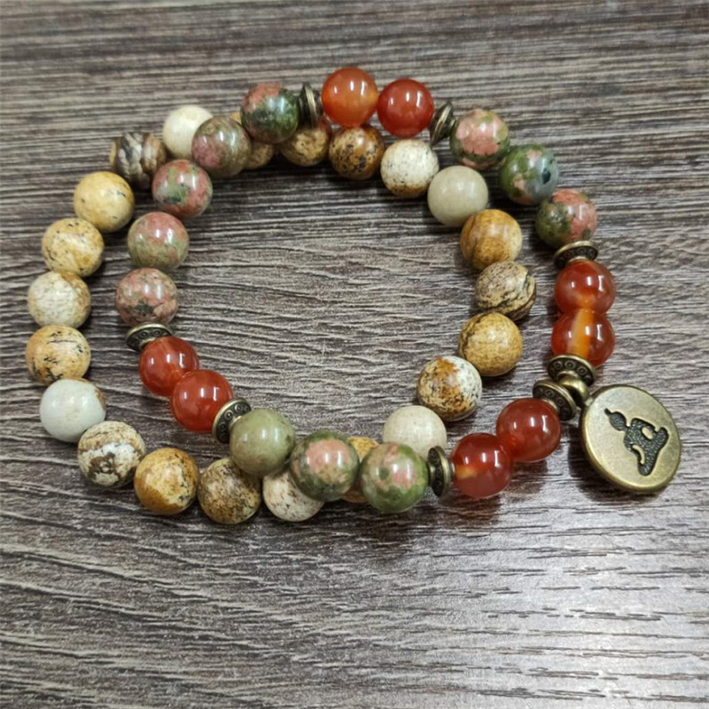 Charm Stone Pols Mala Healing  - J-Yoga Fitness recensie en prijs