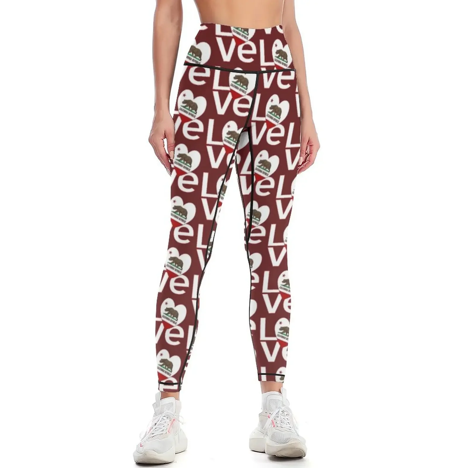 Rood-witte California LOVE Leg - Yoga Fitness California recensie en prijs