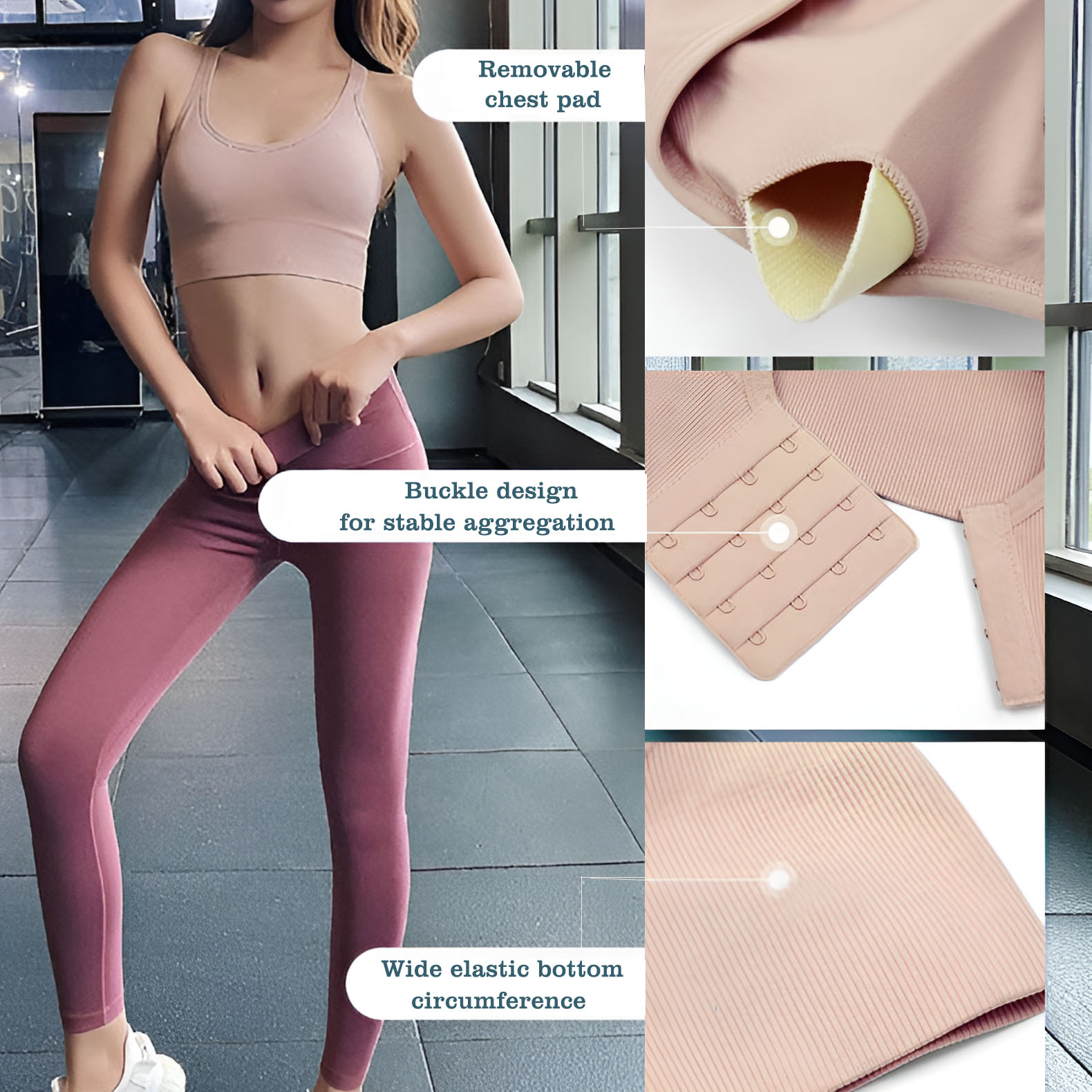Sportbeha met gekruiste rug vo - Yoga Fitness Ring recensie en prijs