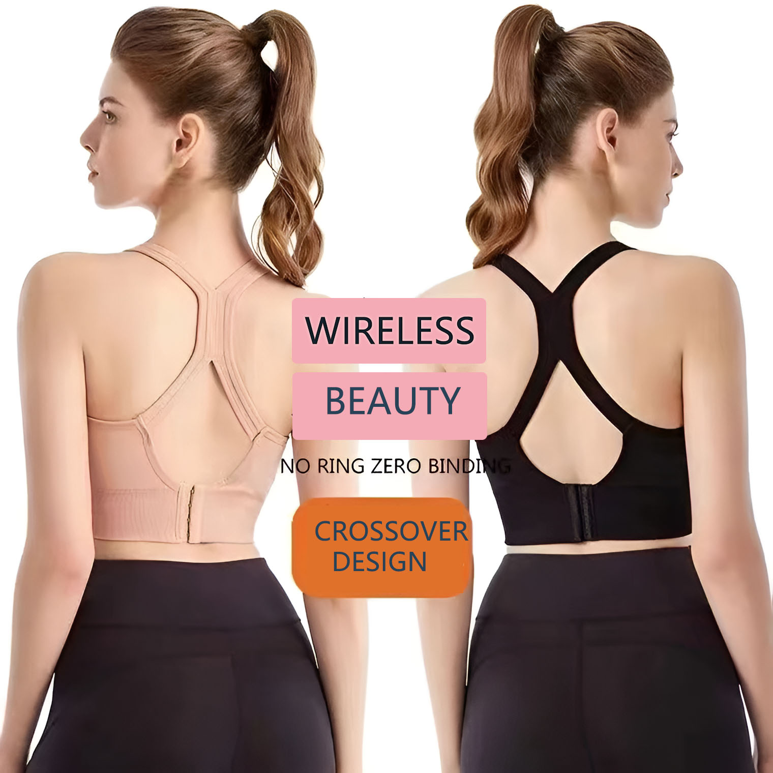 Sportbeha met gekruiste rug vo - Yoga Fitness Ring recensie en prijs