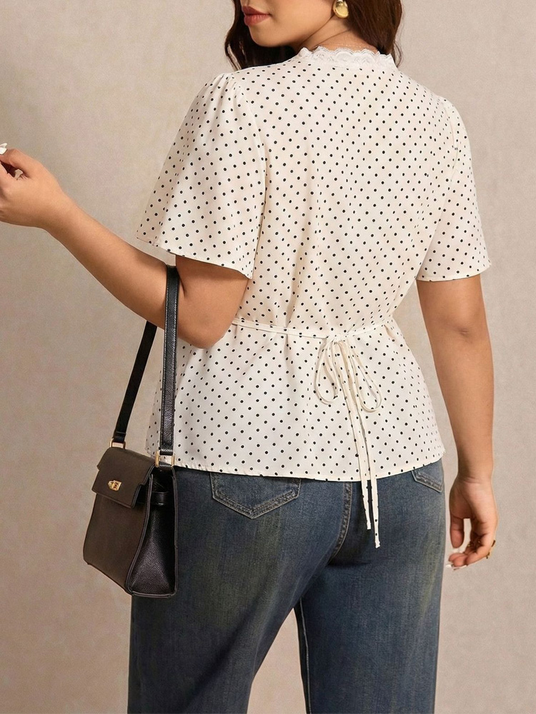 GIBSIE Plus Size Polka Dot Con - Waist Trainer Women recensie en prijs
